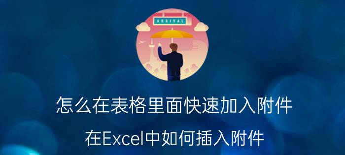 怎么在表格里面快速加入附件 在Excel中如何插入附件？